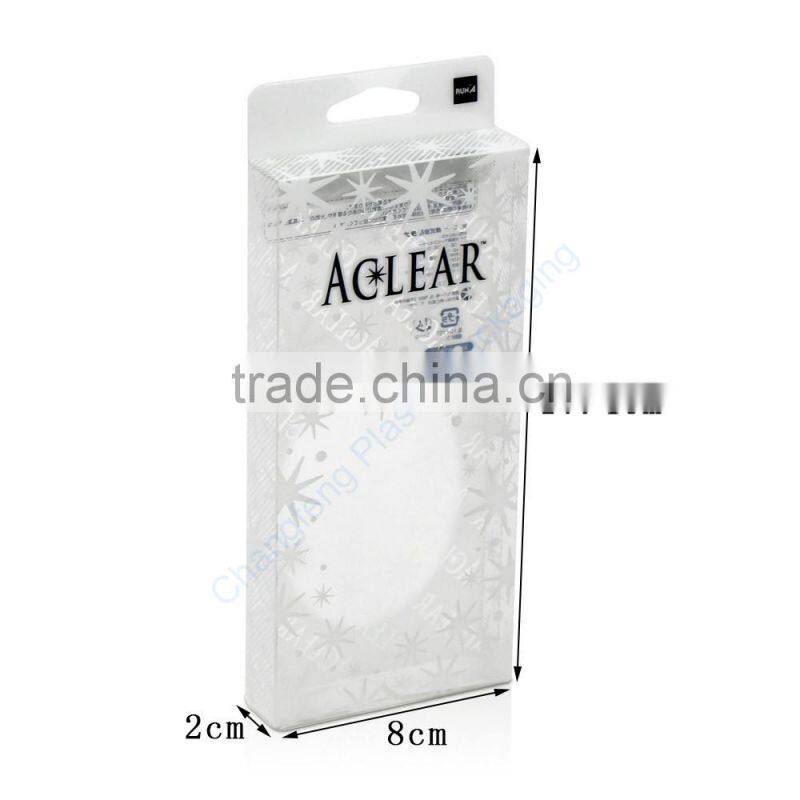 Clear PET Custom Logo Cell Phone Case Packaging Box