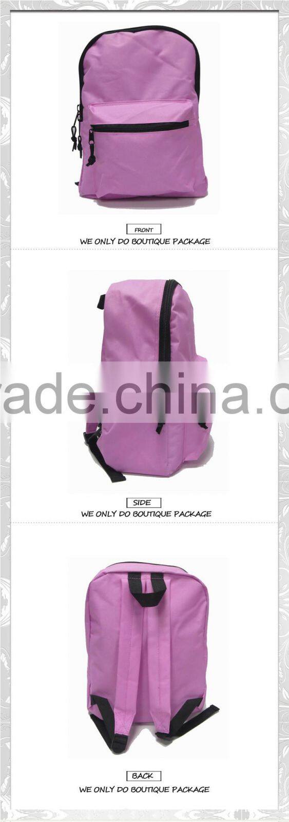2016 600D Polyester Cheap Kids School Bag for Girls