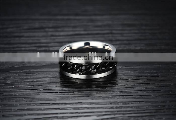 2016 new man accessories stainless steel ring fashionable gay ring men