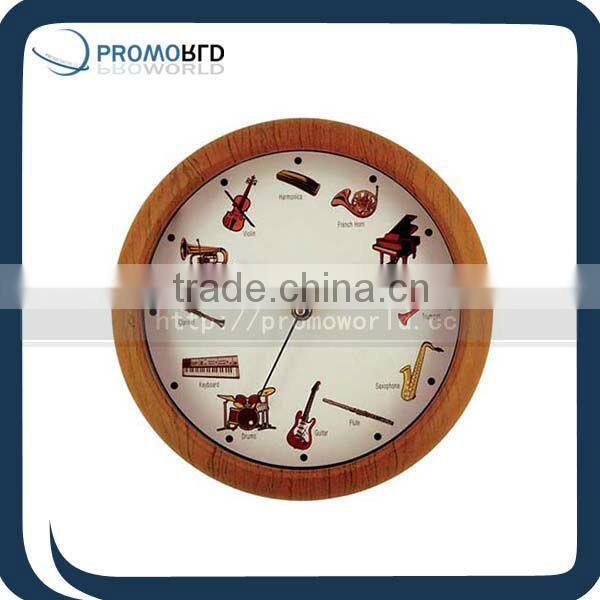 Natural Wood MDF Wall Clock