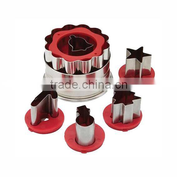 Multi-Shape Stainless Steel and ABS Cookie Cutter Set