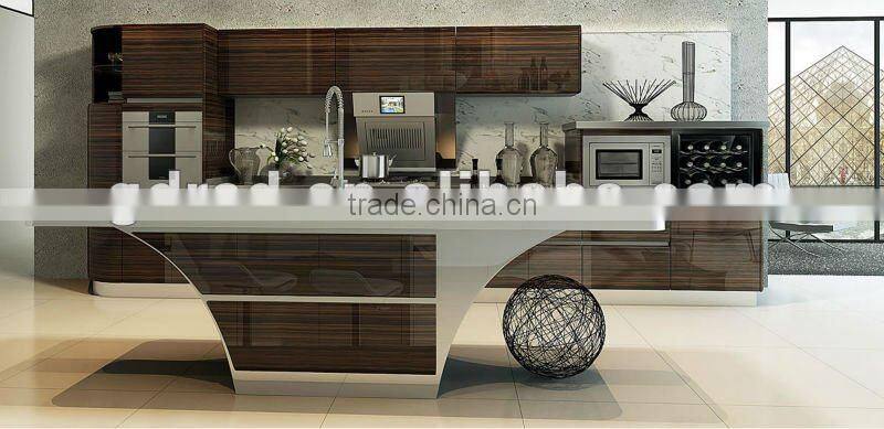 lacquer stainless steel kitchen cabinet-Z003