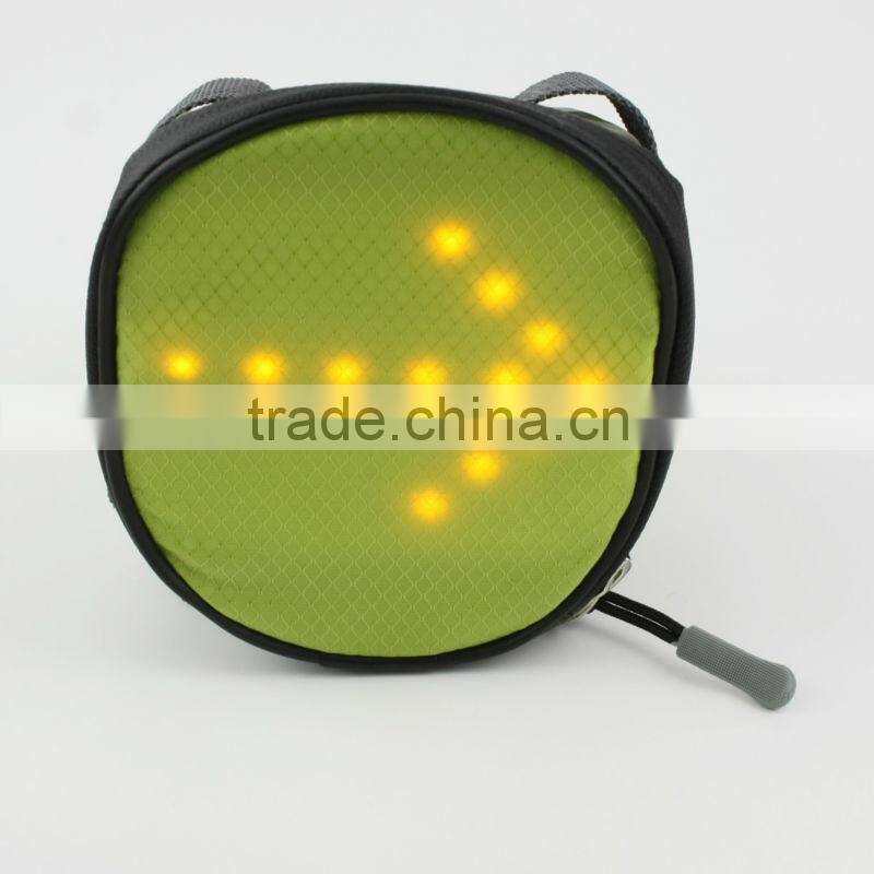 OEM factory direct LED Light Turn signal bike tail mountain bicycle bag