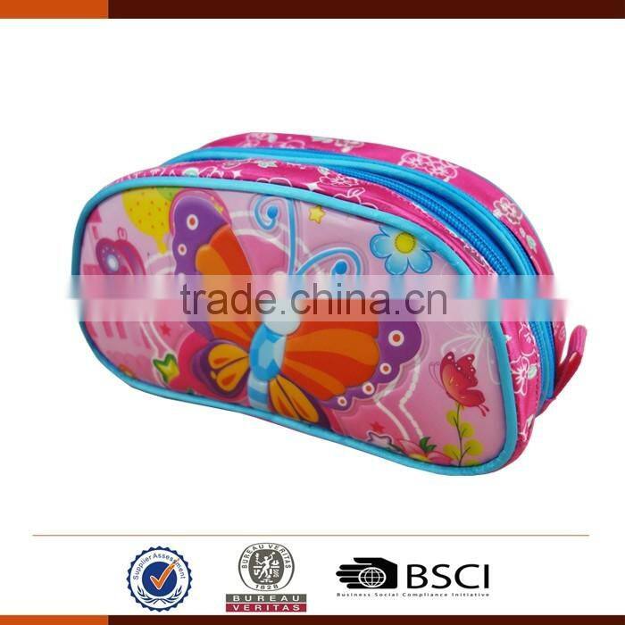 2016 New 3D Cartoon School Pencil Case Bags for girls