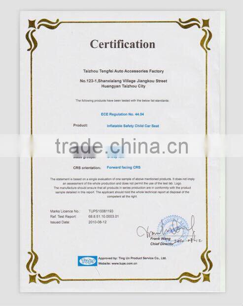 China professional manufacturer safety baby car seat