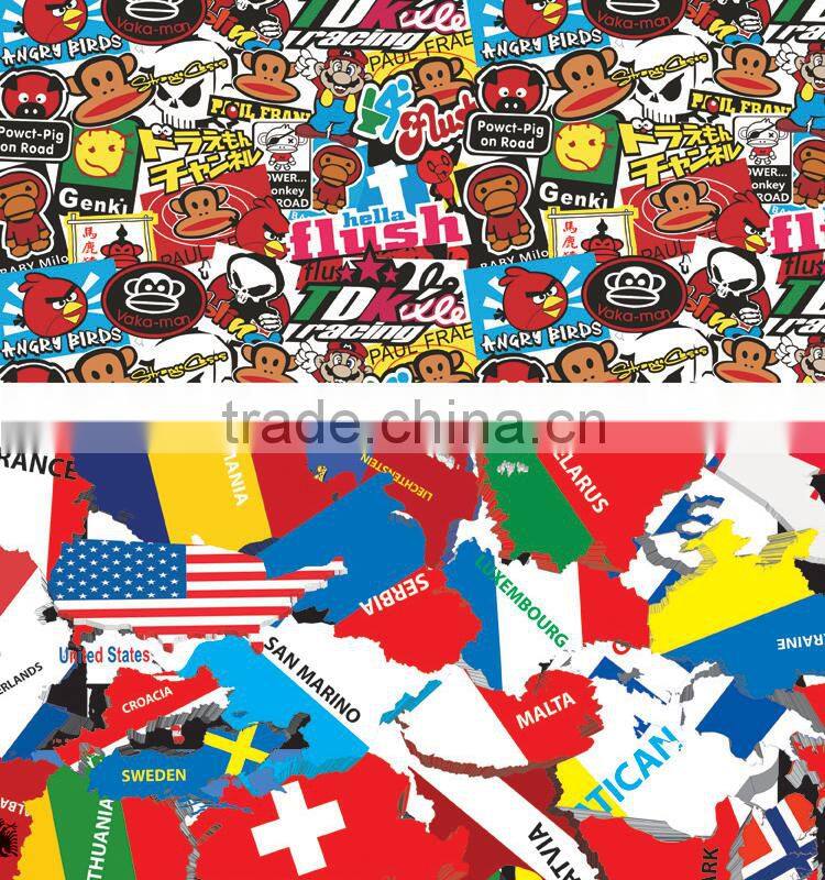 HD-108 CARLIKE Air Bubble Free Durable Bomb Sticker Car Body Wrap Sticker