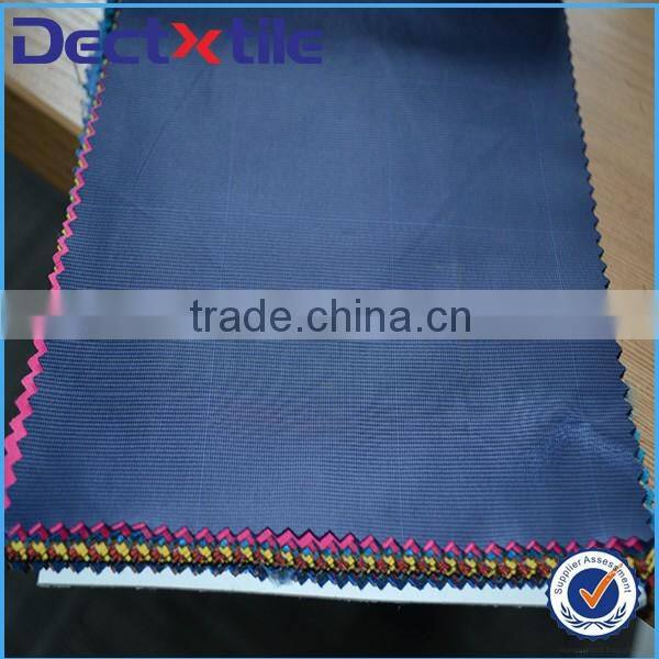 Dark blue textile polyester textile fabric for bag lining
