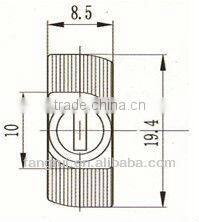 Hammer bolts, hemmer head bolts,zinc plated hammer head bolts