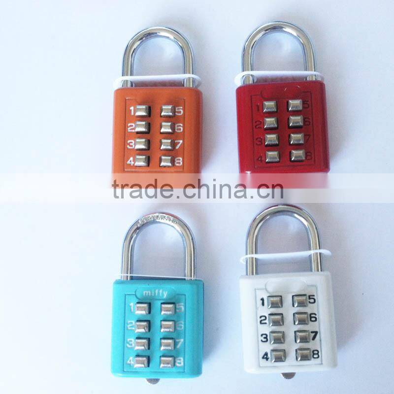 New design colorful high quality combination lock fingerprint padlock