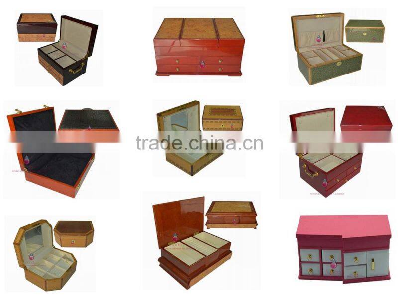 Alibaba new product custom wooden jewelry box