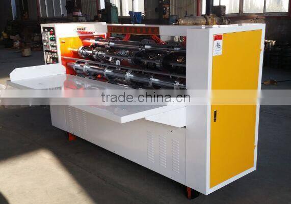 Manual operate Import & export carton box forming manufacture corrugated cardboard thin knife slitting the edge machine