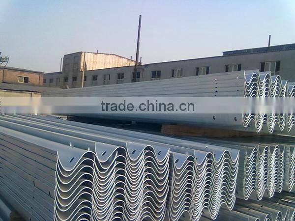 China new style hot rolled zinc coating steel highway w-beam guardrails