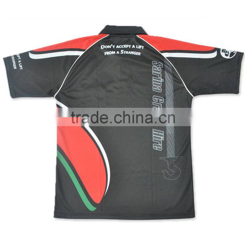 100% polyester sports dri fit customized sublimation polo shirts wholesale with pocket