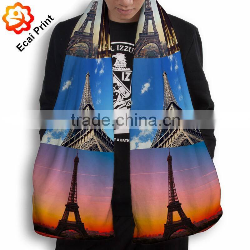 good looking soft digital printing heat transfer printed men scarf
