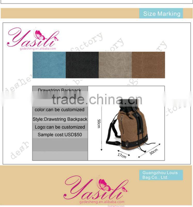 Casual Denim bags,waxed cotton canvas travel bag,Canvas bag with Thick Rope Handle