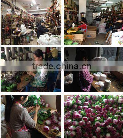 Single head red anthurium flowers, 51cm anthurium artificial flowers for public decoration