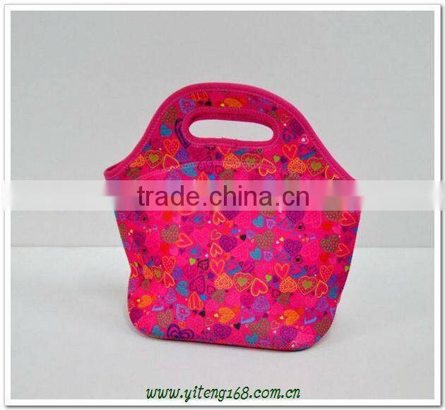 Insulated neoprene children lunch bag