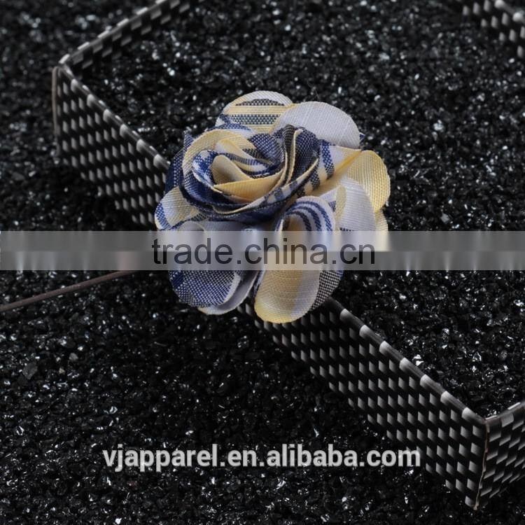 Silk flower brooch and fabric poppy flower lapel pin for dress