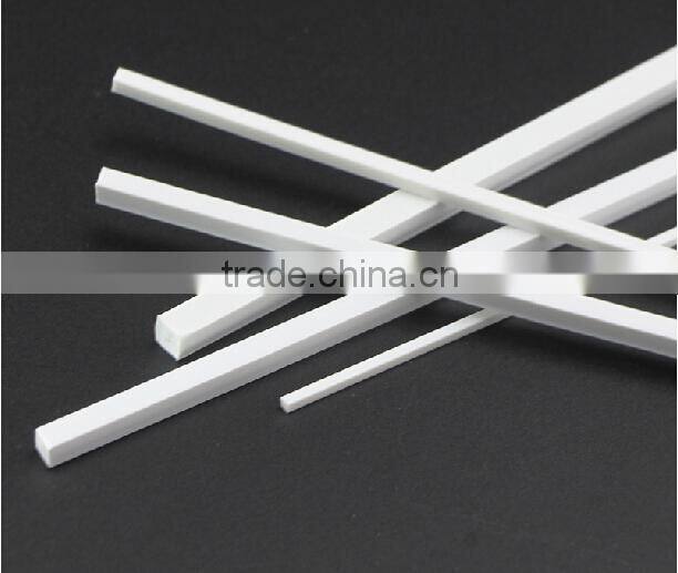 white plastic model square tube in plastic profile