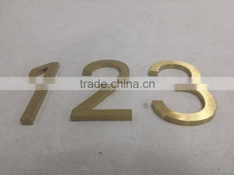 High quality brass coating house number