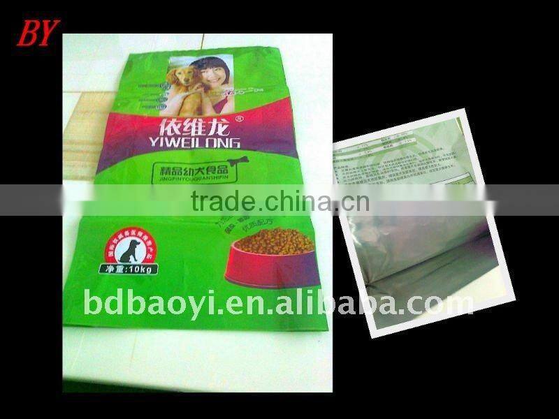 Stand up pouch for pet food packing