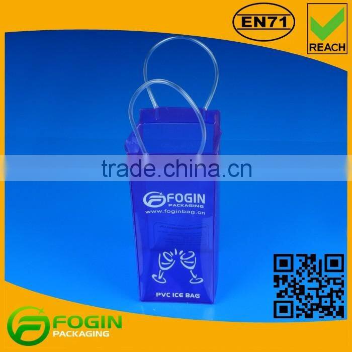 clear wine cooling recycle pvc ice bag