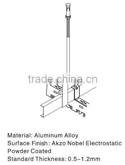 Good Evenness Wood Grain Surface Aluminum Ceiling Tiles U Aluminum Screen Ceiling