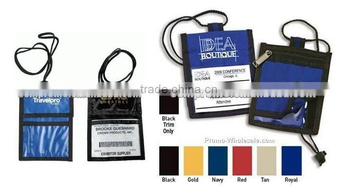 Exhibition & Tradeshow Card Holders With Neck Rope