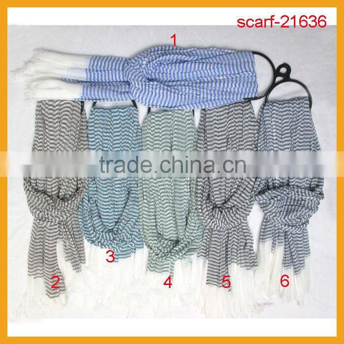 Polyester modal scarves