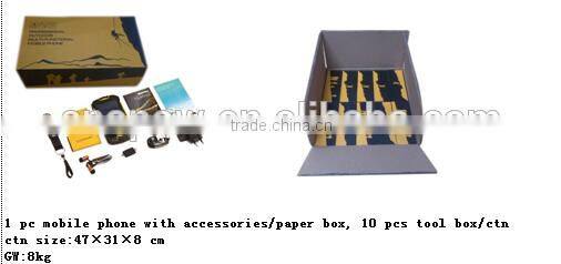 IP68 walkie talkie waterproof snopow M8 dual cpu 4 sim card mobile phone