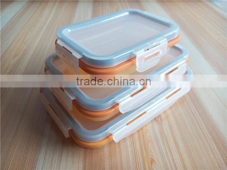 Factory directly sell for Silicone Collapsible storage container/Fresh Box