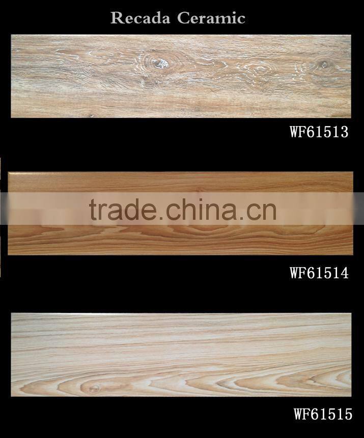 150x600 3D latest wooden wood design floor tiles