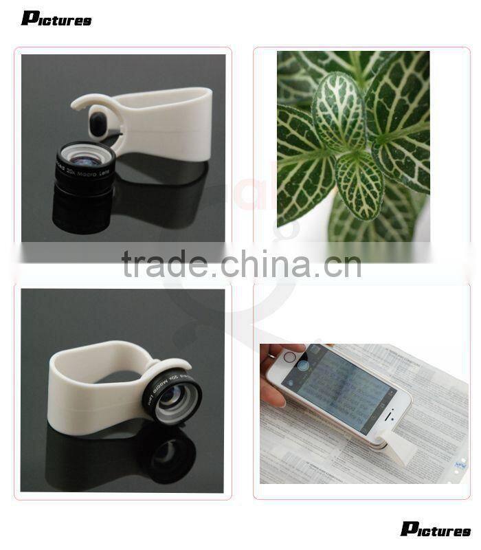 mobile phone accessories clip lens 20X macro phone fresnel camera lens