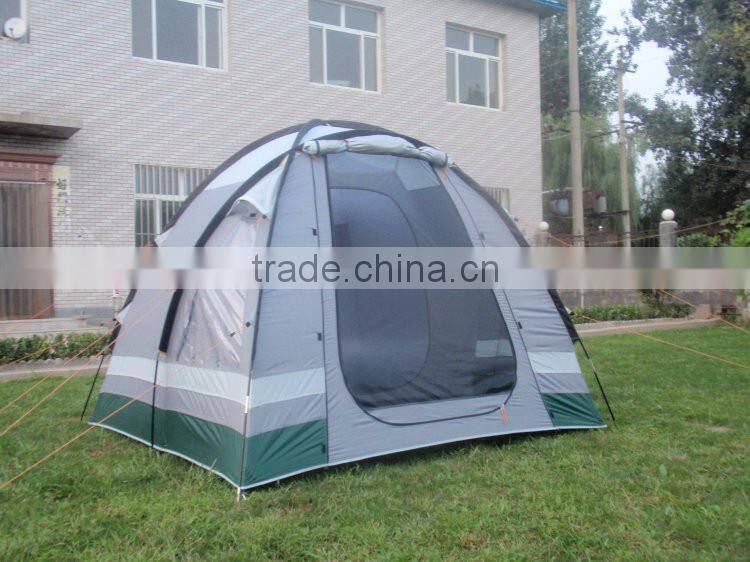 Double Layers and Fiberglass Pole Material family tent