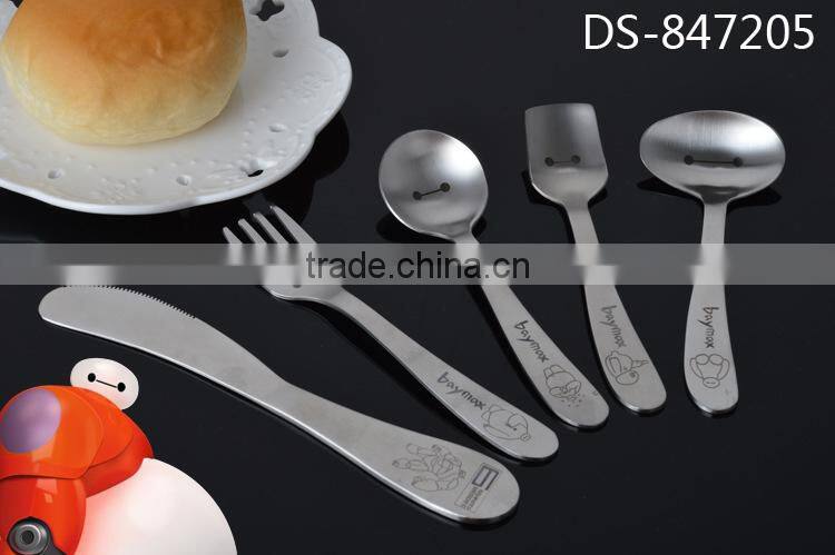 Best sale 304 material stainless steel cartoon children cutlery
