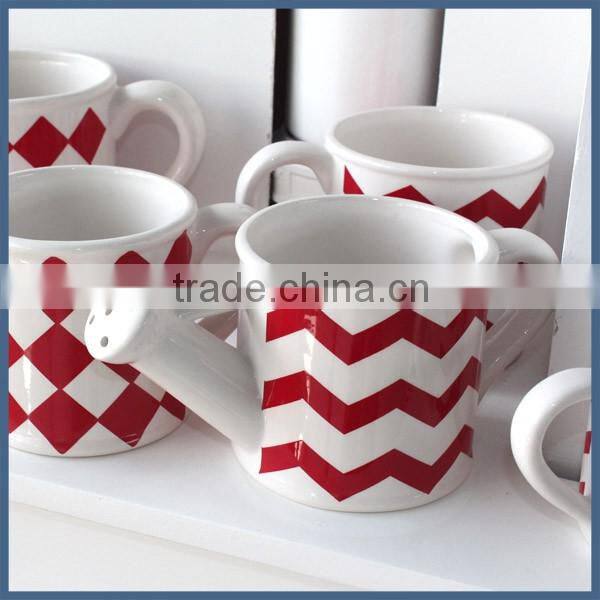 Modern simple style indoor decorative ceramic watering can