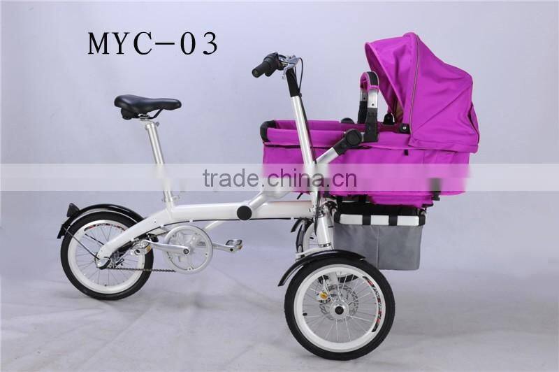 2016 hot baby products mother and baby stroller bike with big wheels