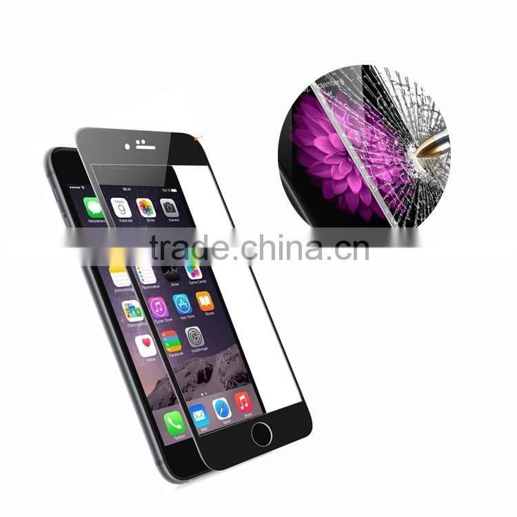 2016 hot selling 0.2mm 9H 3D tempered glass screen protector for Iphone 6 6s plus