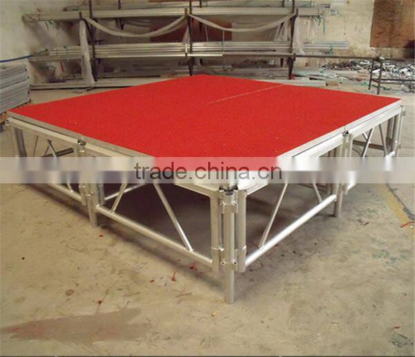 School Portable Indoor Outdoor Folding Stage 1.22*2.44 1.22*1.22