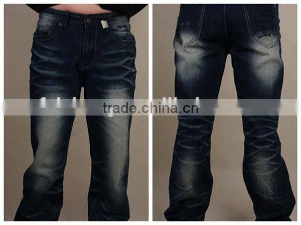 jeans pent wtih monkey washed / jeans used look