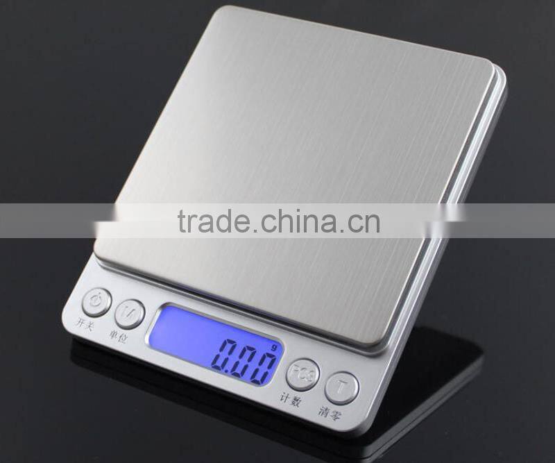 Brushed Stainless Steel High Accuracy Jewelry Scale 0.1g