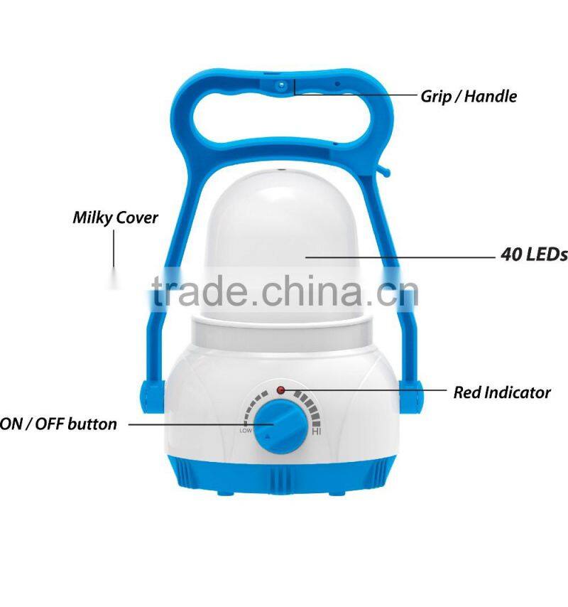usb charging camping light with milky cover for mobile phone