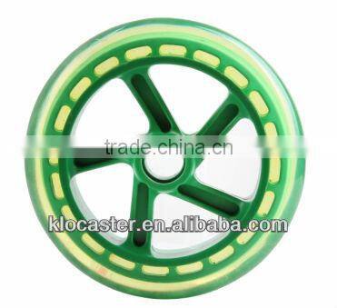 Clear black PU wheel with PP core