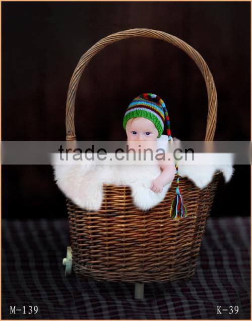 Baby photography props heart-shaped basket A full range of wholesale small animals a blanket