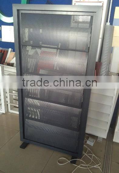 Curved perforated aluminum sun louver/screen (C E)