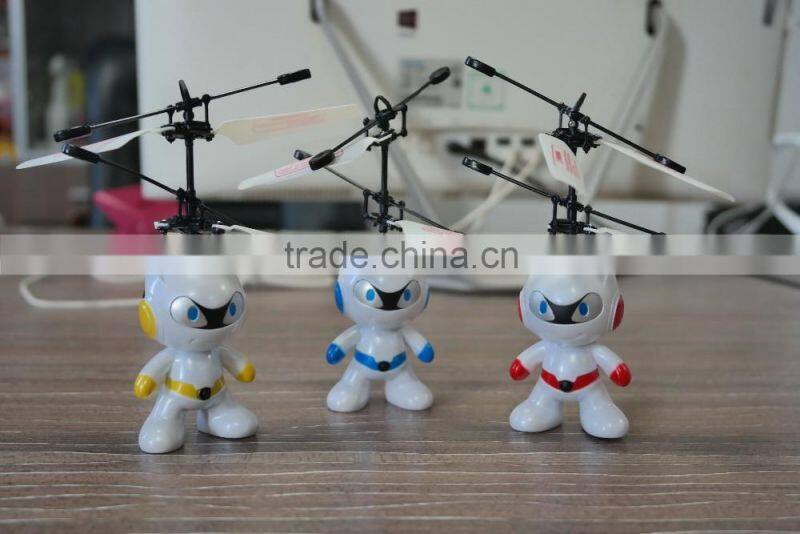 Best Selling Christmas Gifts 2016 Induction Flying Spaceman Toy HY-830U Plastic Toy Manufacturers Astronaut Toy Helicopter