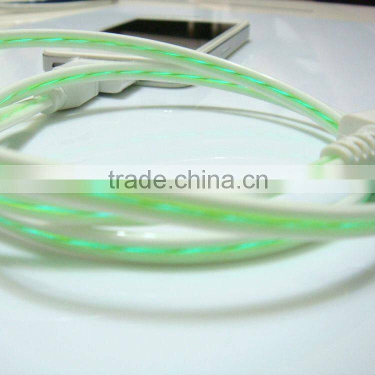 visible flowing cable