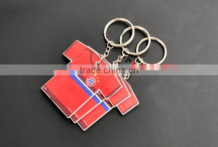 sublimation T-shirt Shape Keychain,printable polymer keychain,customed keychain gift