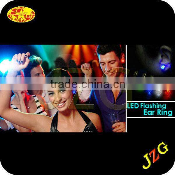 China factory wholesale New products Led fashion blinking colorful diamond earring