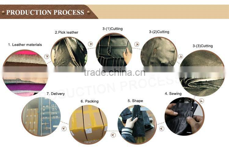 New fashion women's winter goatskin C grade leather gloves made in China